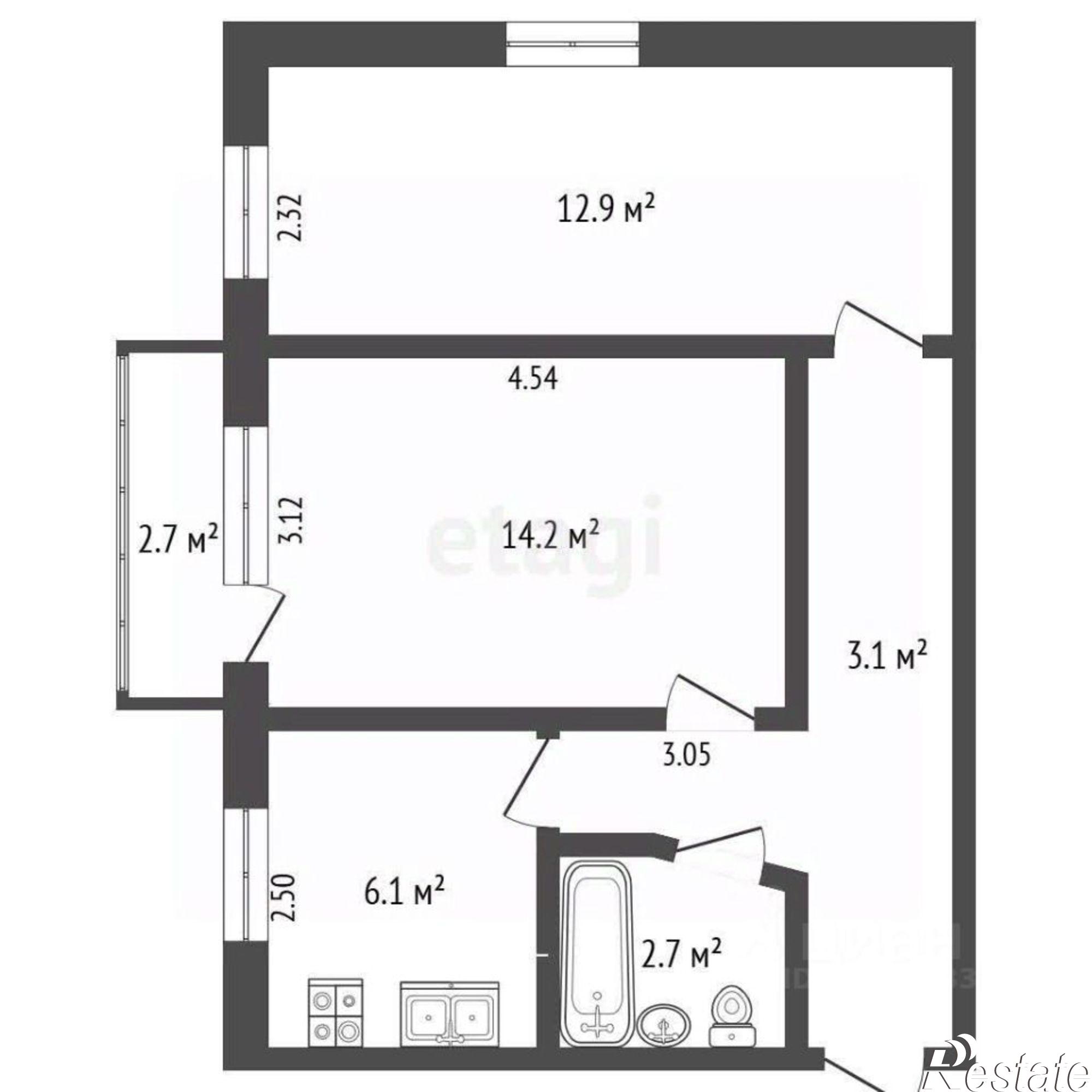 Купить квартиру за 6 500 000 рублей на улица Некрасова, 92