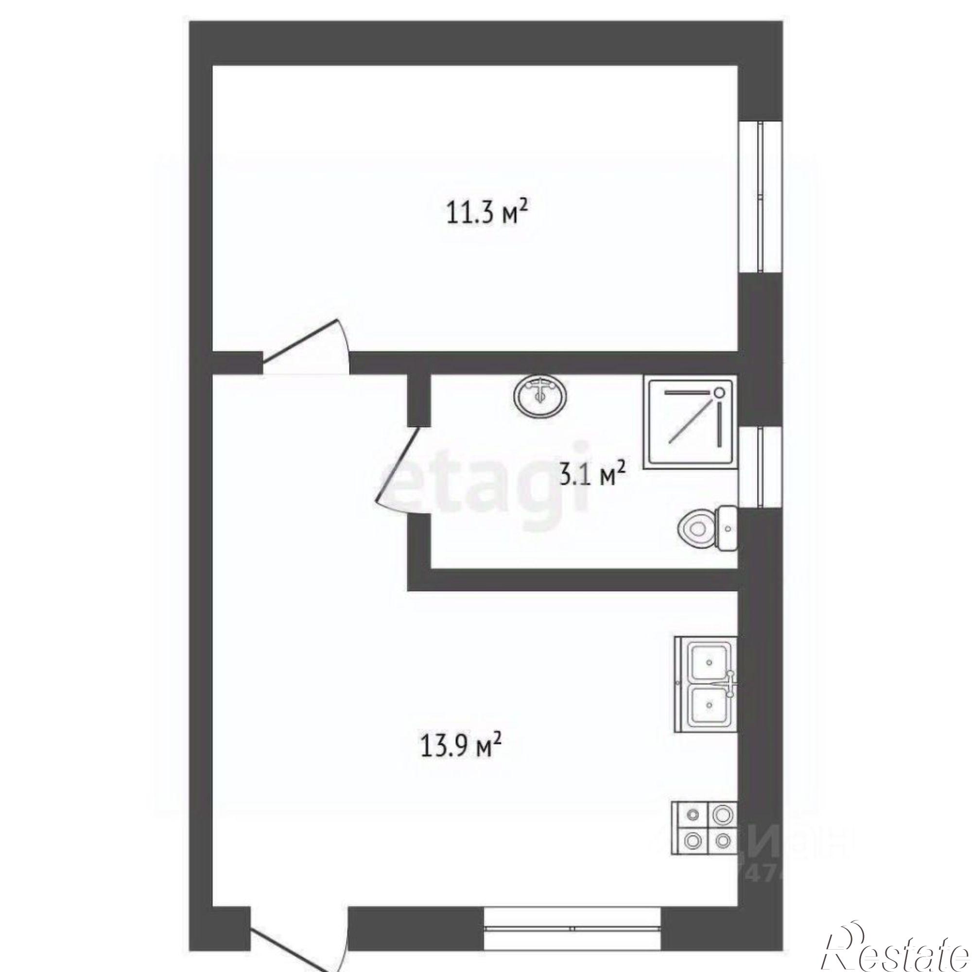 Купить квартиру за 3 250 000 рублей на ул Желябова, 31