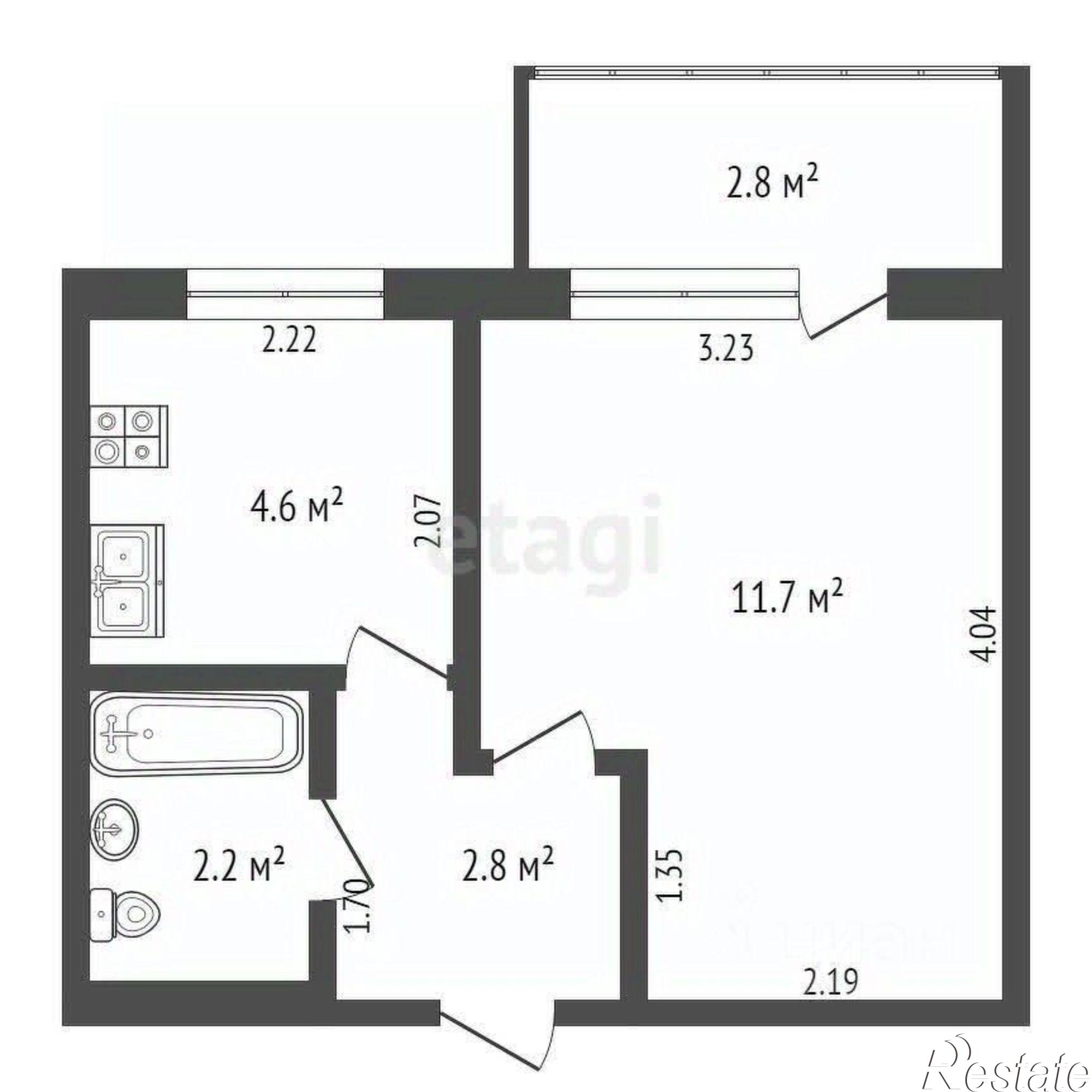 Купить квартиру за 4 700 000 рублей на ул Советская, 11/83
