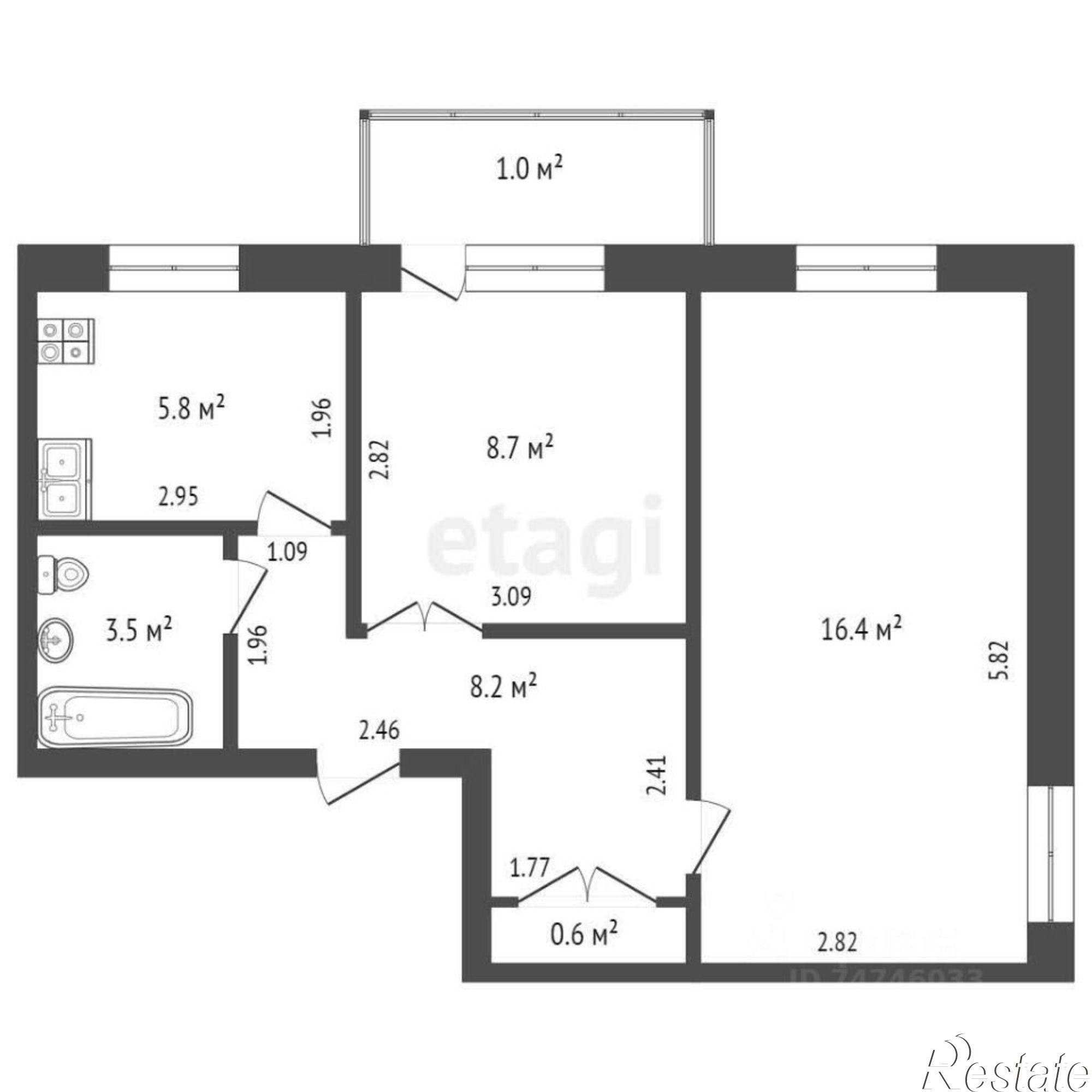 Купить квартиру за 4 600 000 рублей на ул Героев-Десантников, 3