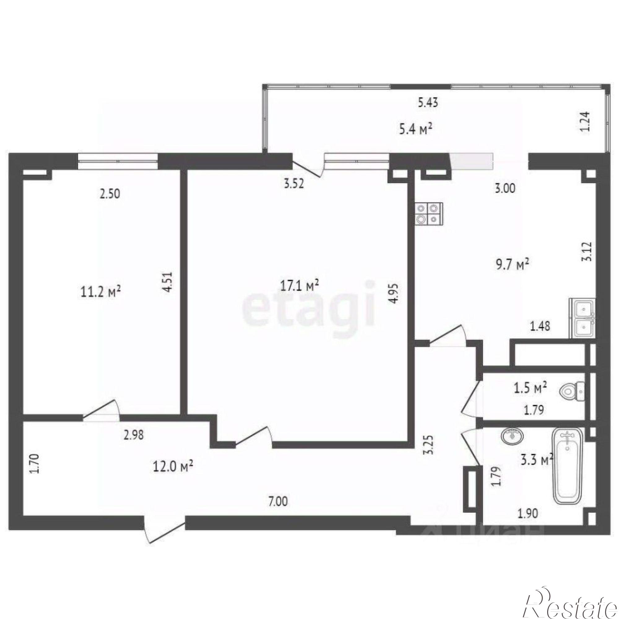 Купить квартиру за 8 300 000 рублей на проспект Победы, 38