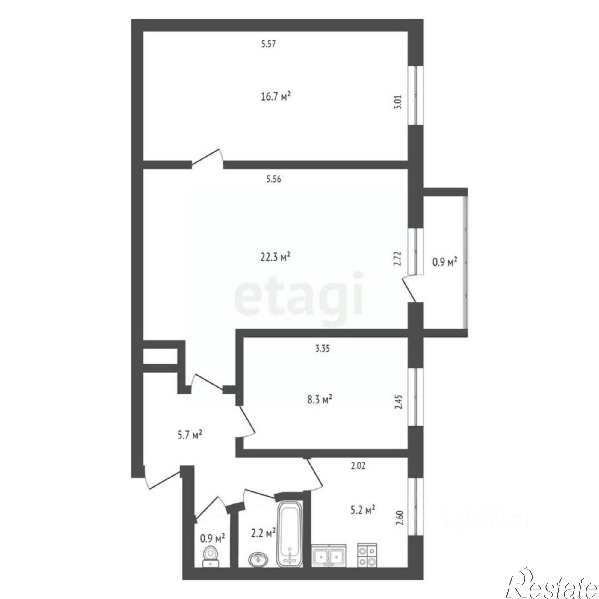 Купить квартиру за 7 700 000 рублей на ул Некрасова, 70