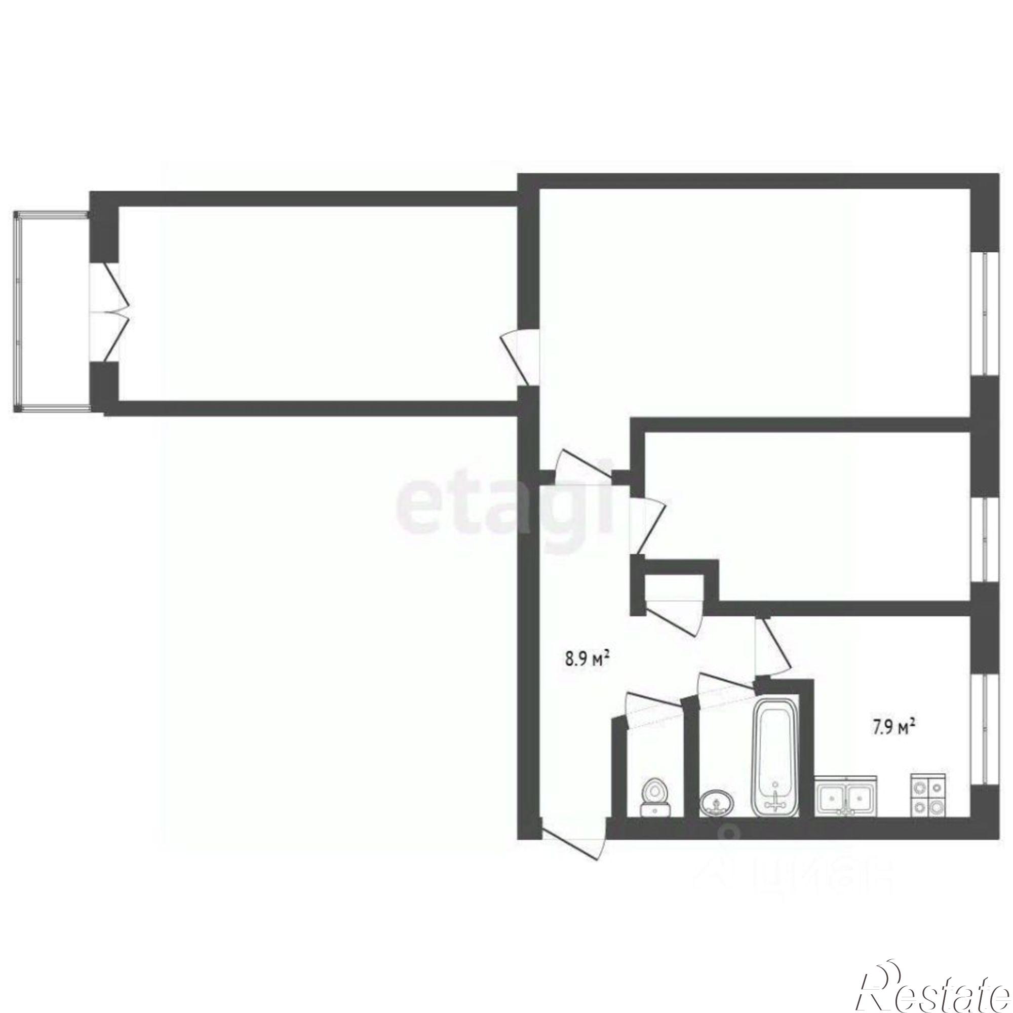 Купить квартиру за 8 000 000 рублей на ул им.9-го Мая, 76а