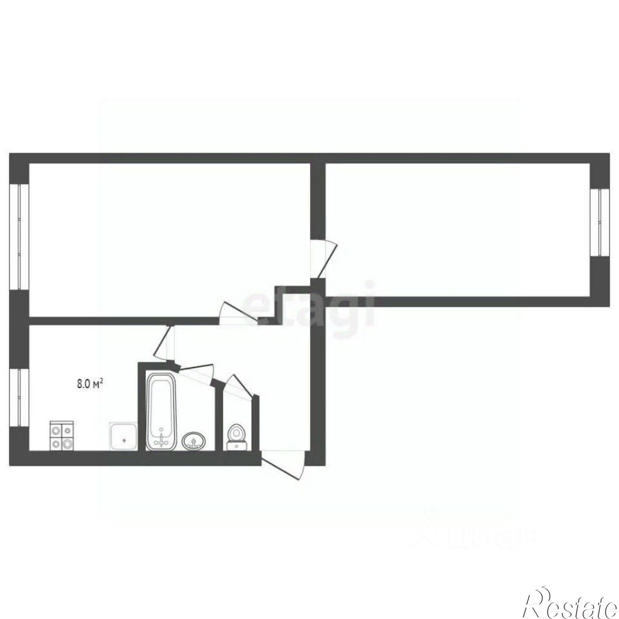 Купить квартиру за 6 500 000 рублей на улица 60-летия Октября, 22А