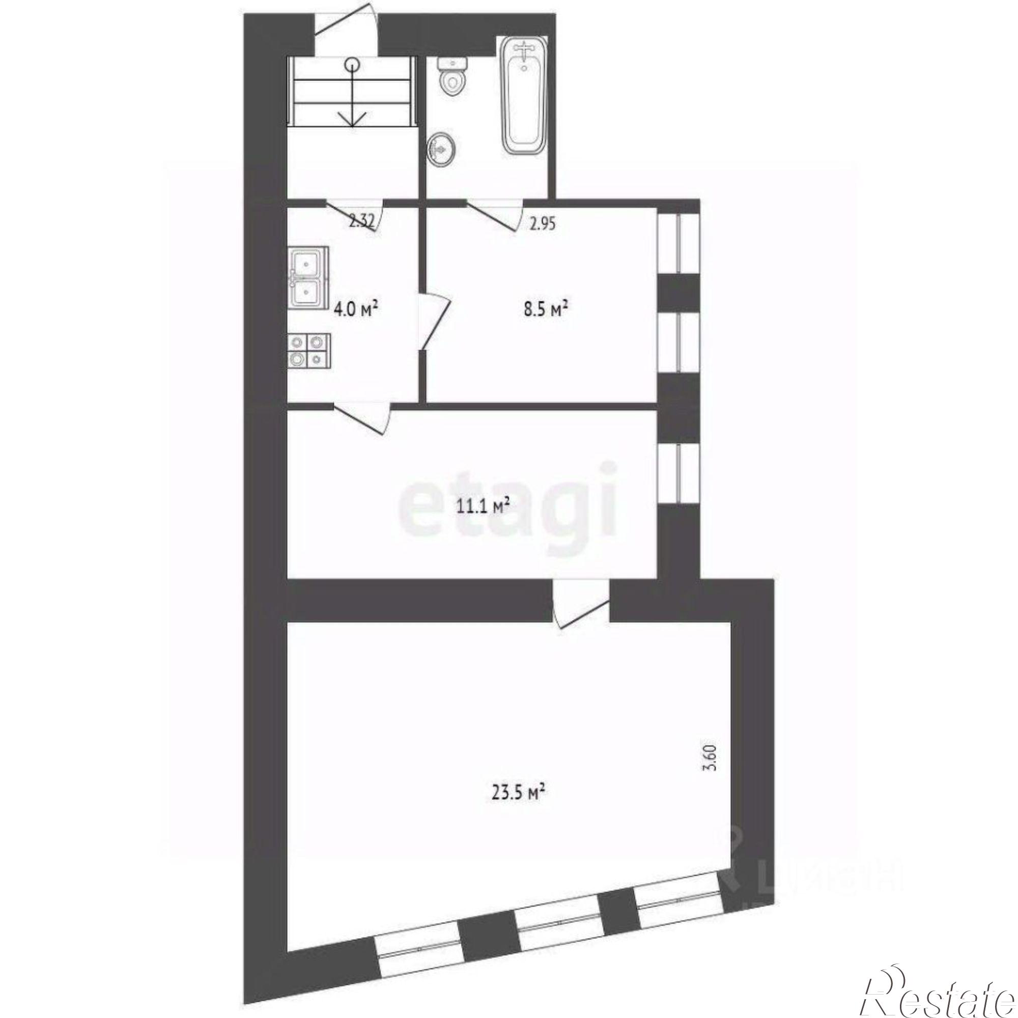 Купить квартиру за 4 700 000 рублей на улица Матвеева, 5