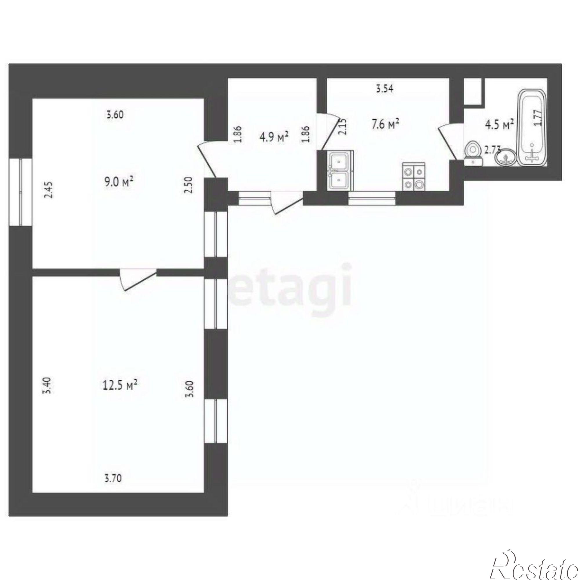 Купить квартиру за 7 300 000 рублей на улица Миллера, 25