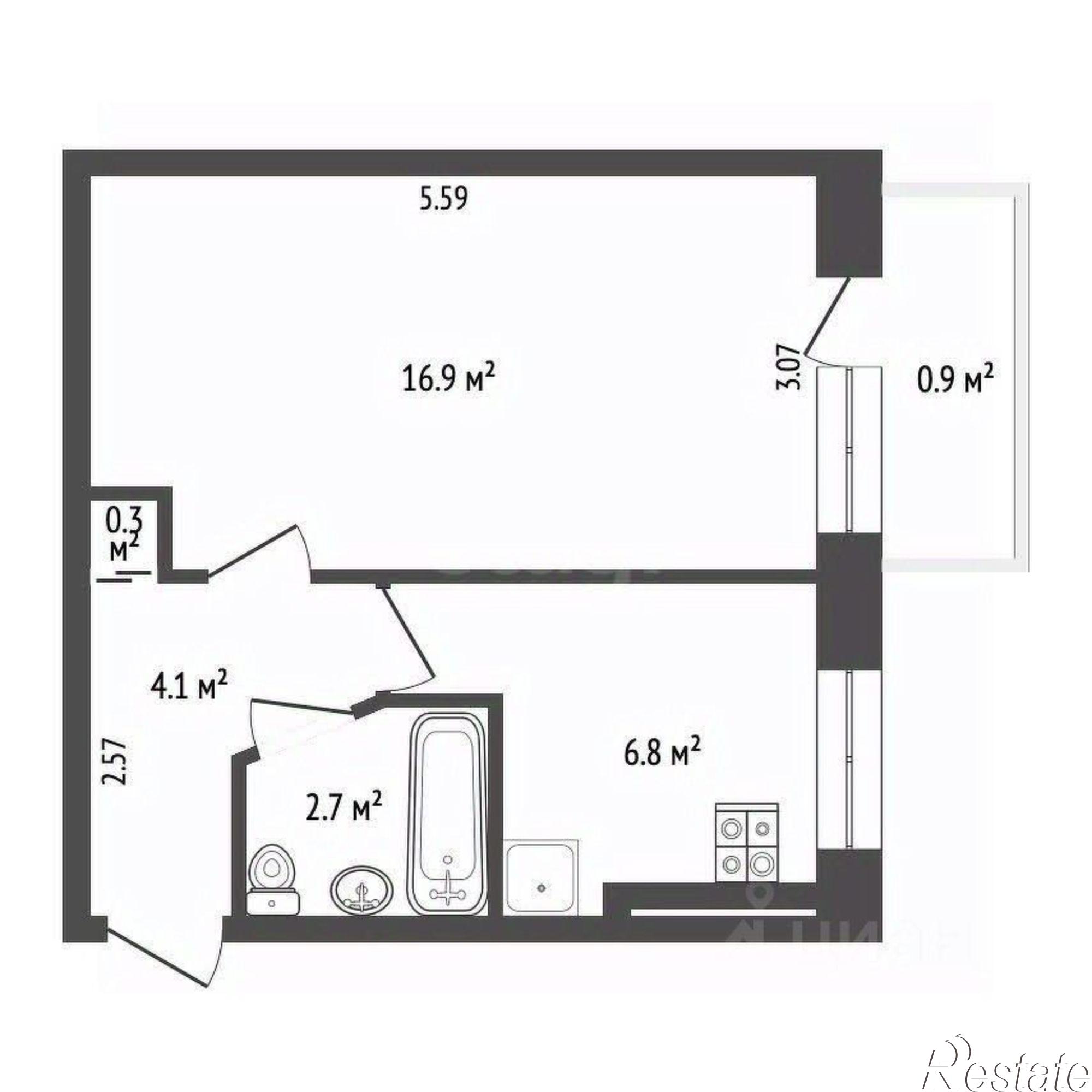 Купить квартиру за 5 600 000 рублей на ул Советская, 11/83