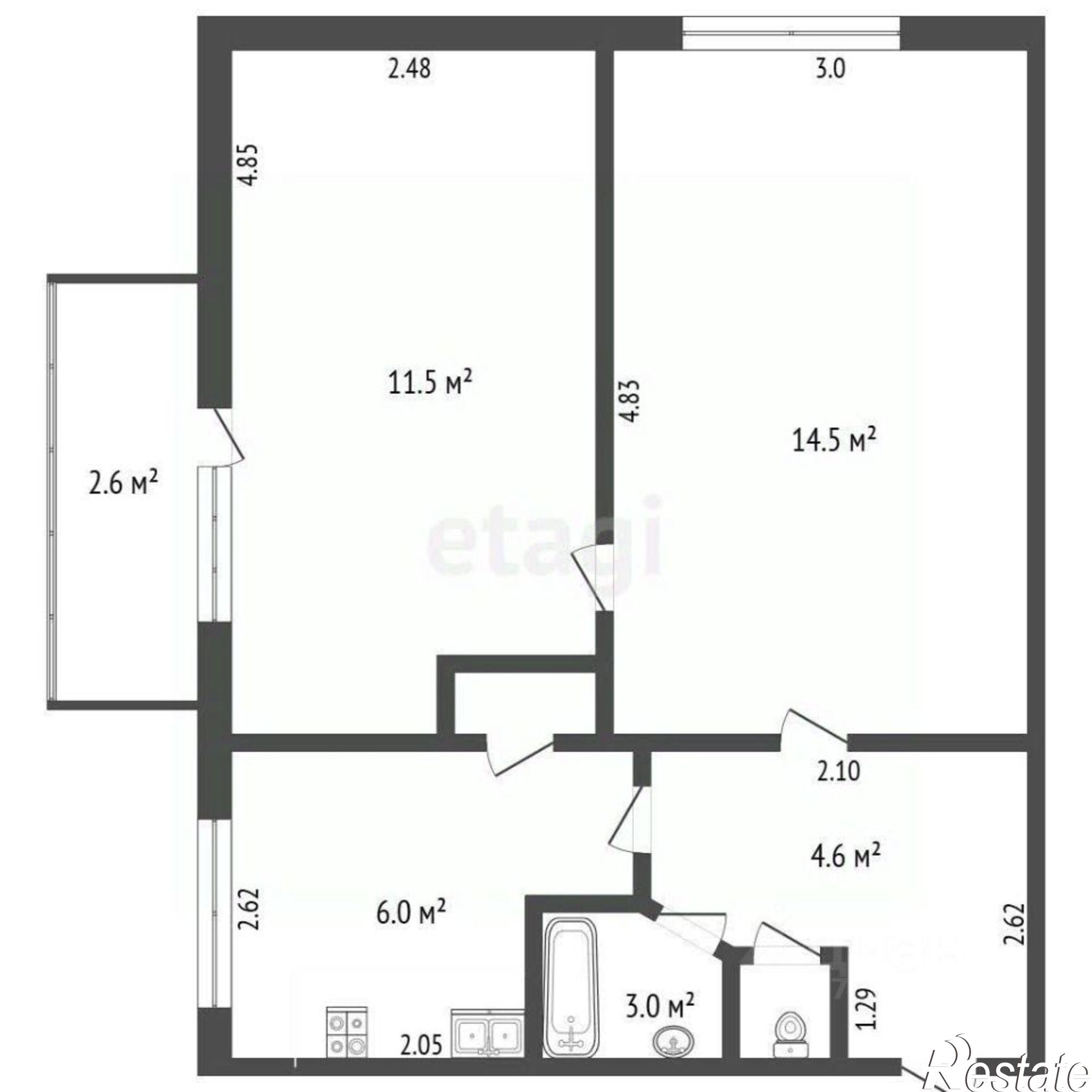 Купить квартиру за 6 650 000 рублей на Советский проезд, 4