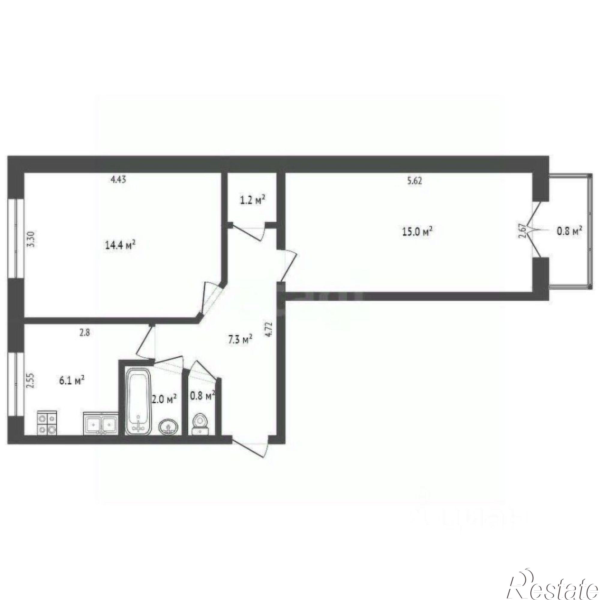 Купить квартиру за 7 300 000 рублей на Советский проезд, 4