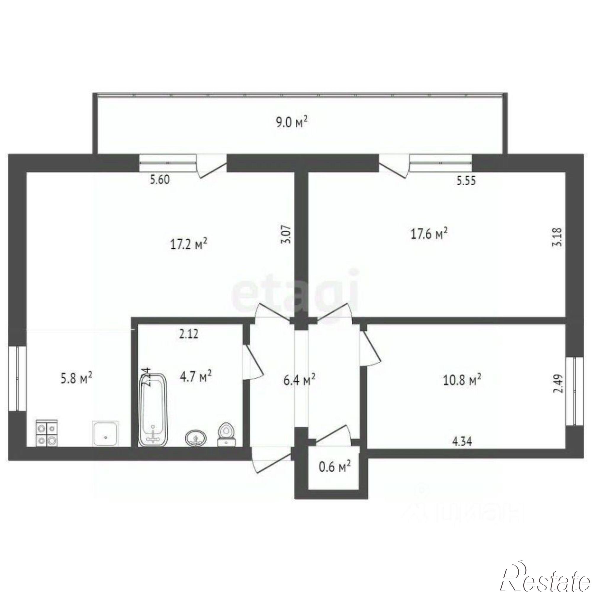 Купить квартиру за 8 000 000 рублей на улица Некрасова, 70