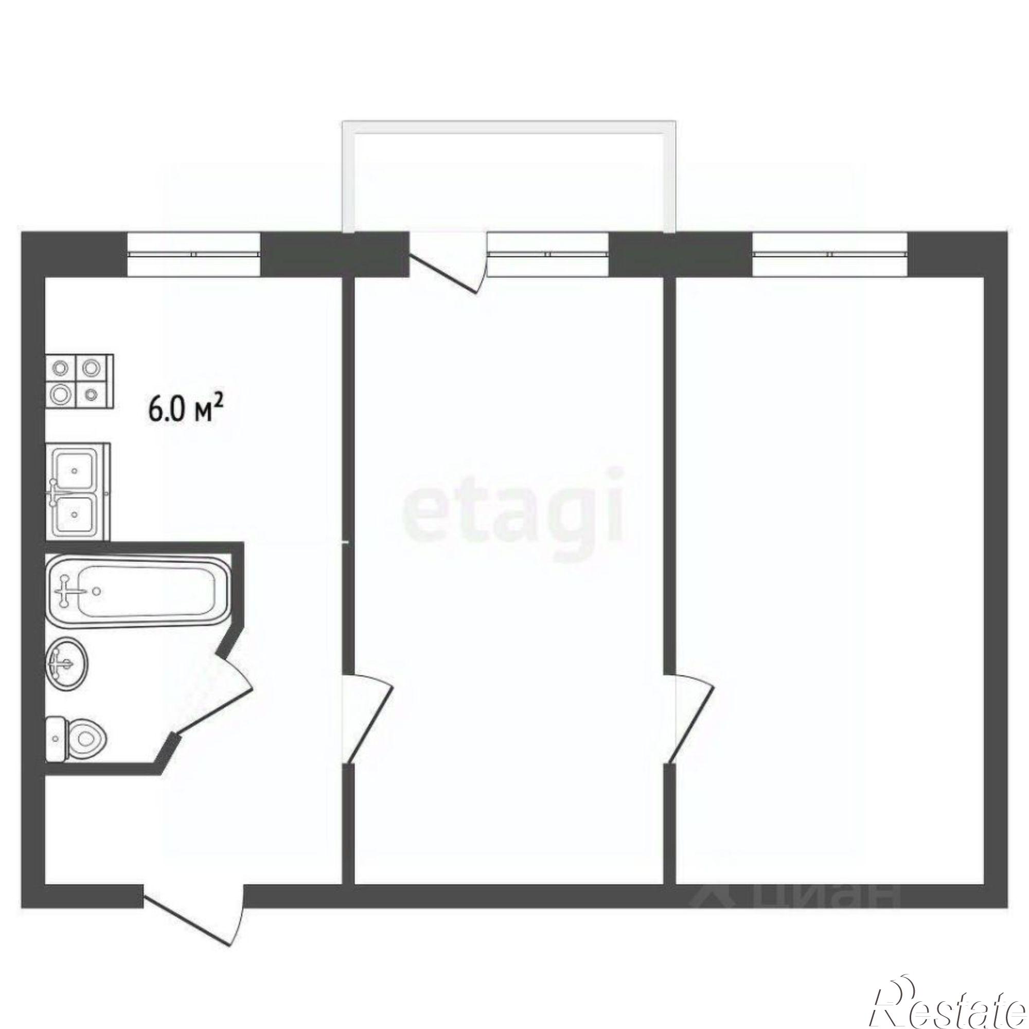 Купить квартиру за 5 750 000 рублей на улица Фрунзе, 23Б