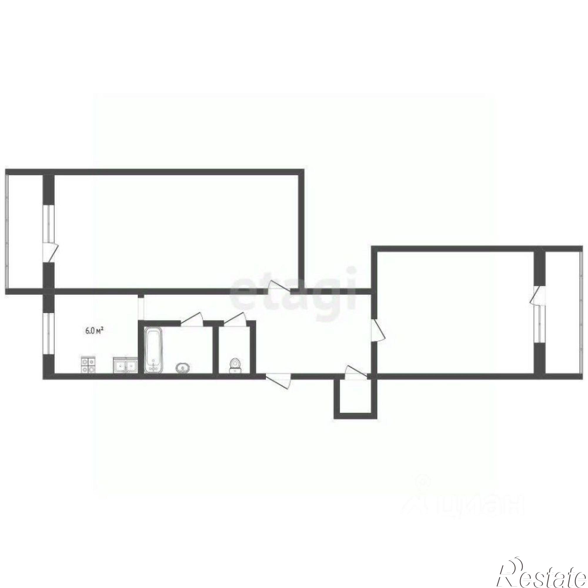 Купить квартиру за 6 450 000 рублей на ул Демышева, 99