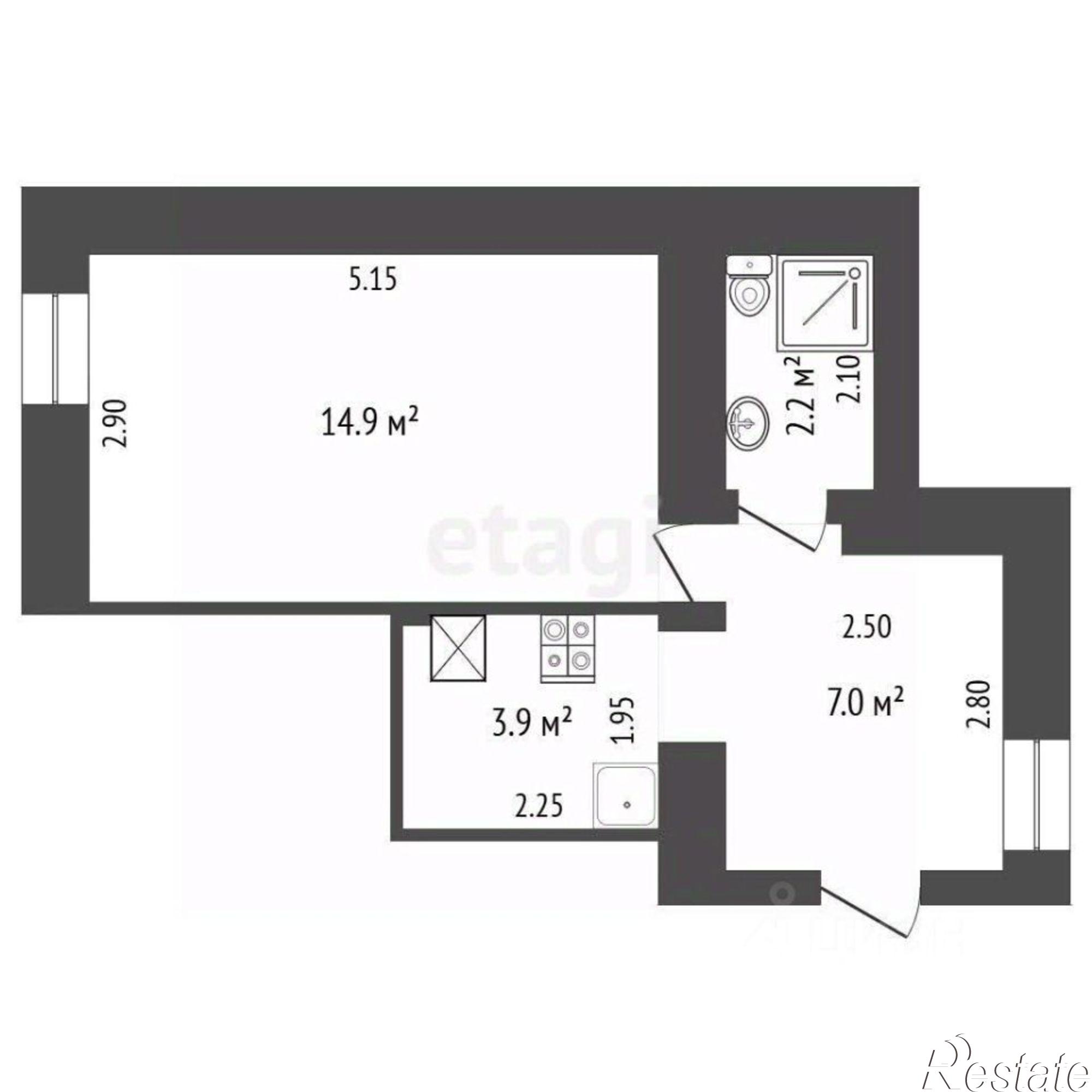 Купить квартиру за 5 300 000 рублей на ул Нижняя, 14