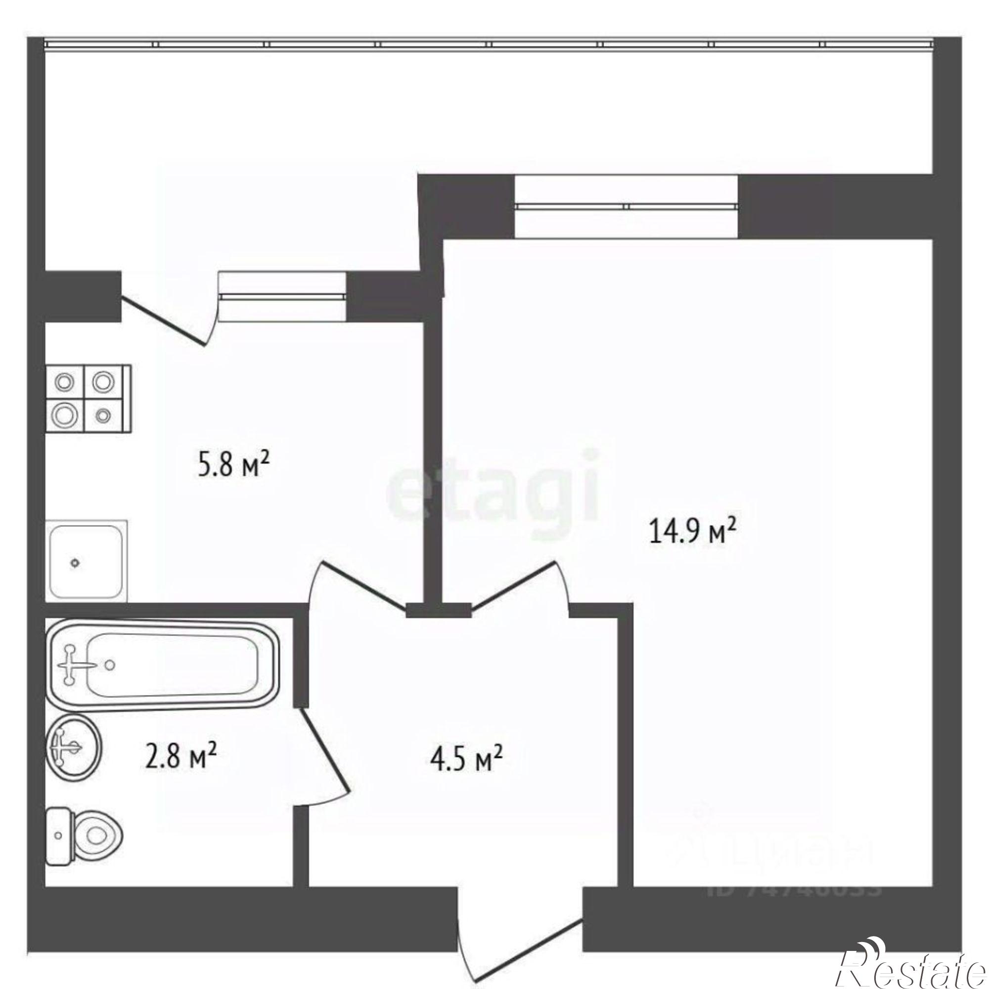 Купить квартиру за 8 900 000 рублей на ул Перекопская, 15