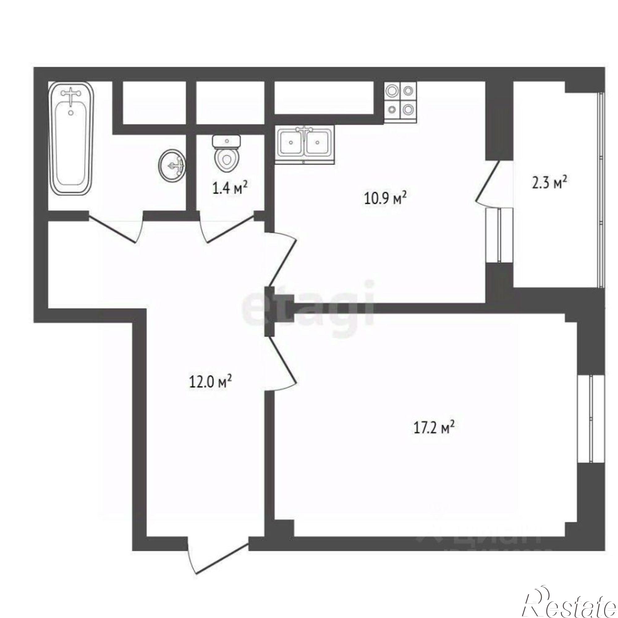 Купить квартиру за 14 200 000 рублей на улица 9-го Мая, 47Б