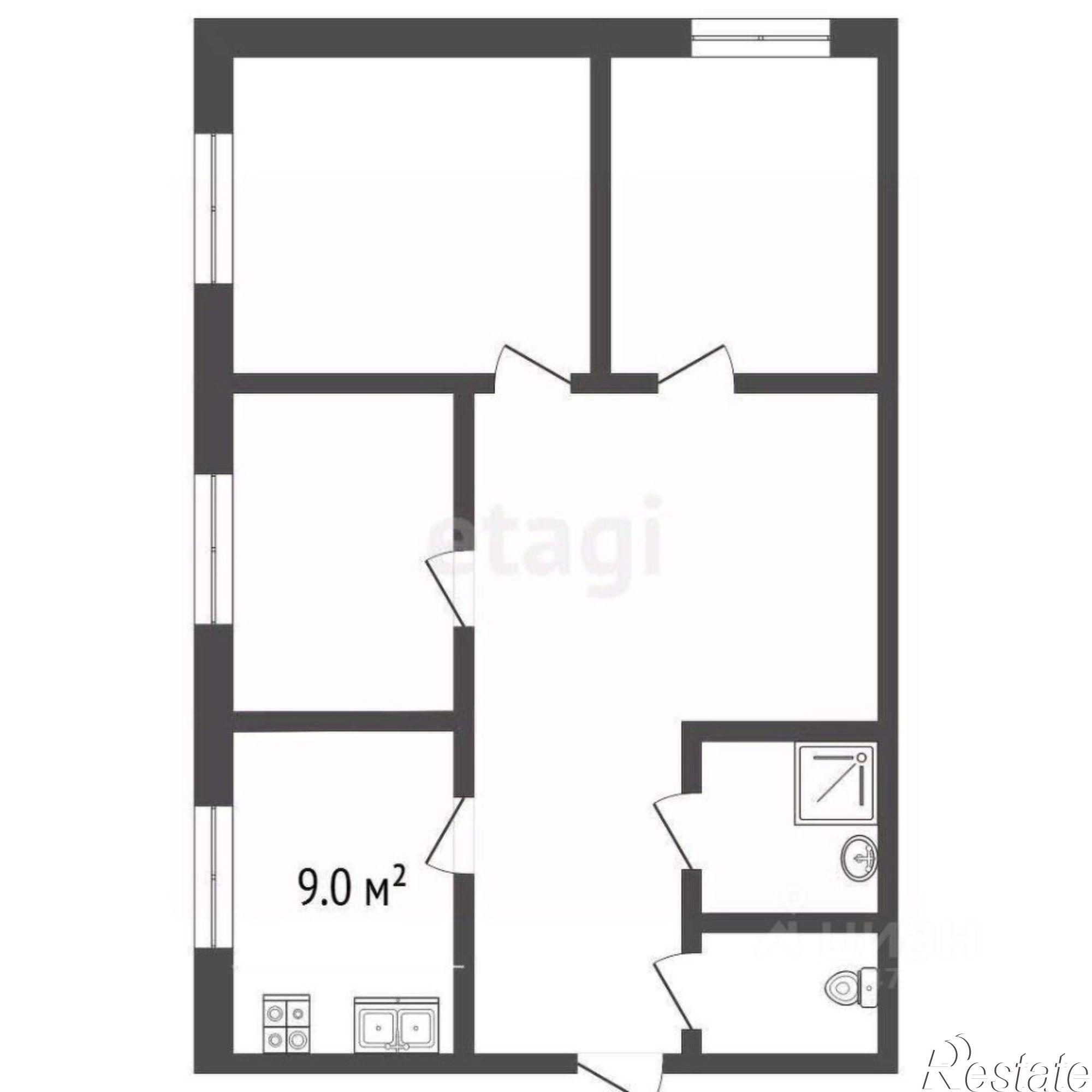 Купить квартиру за 13 500 000 рублей на ул им.60-летия ВЛКСМ, 26