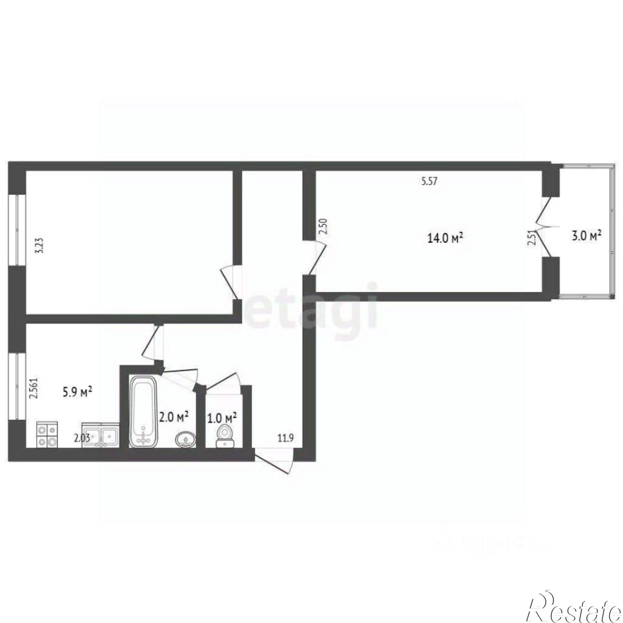 Купить квартиру за 6 500 000 рублей на улица Дмитрия Ульянова, 19Б