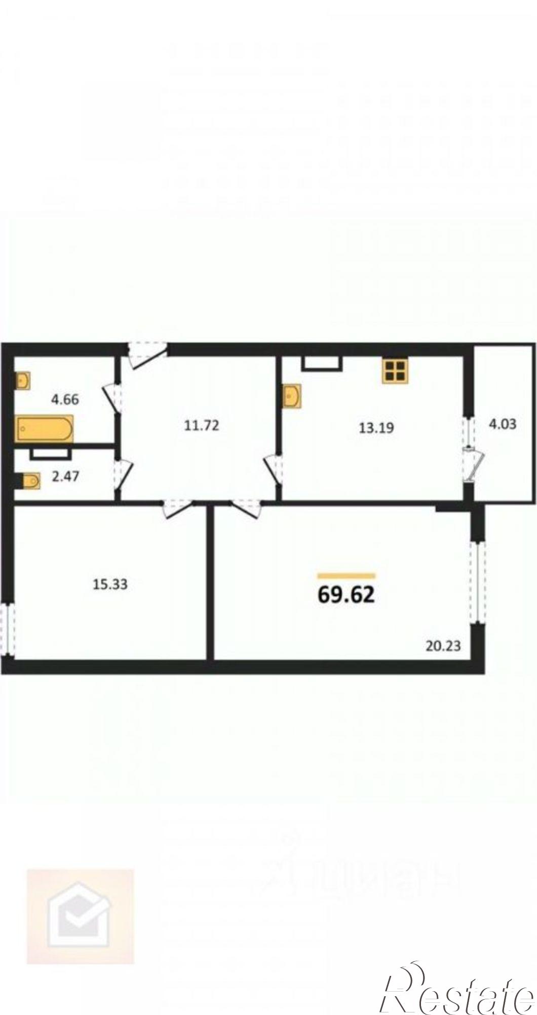Купить квартиру за 7 700 000 рублей на ул Чапаева, 28
