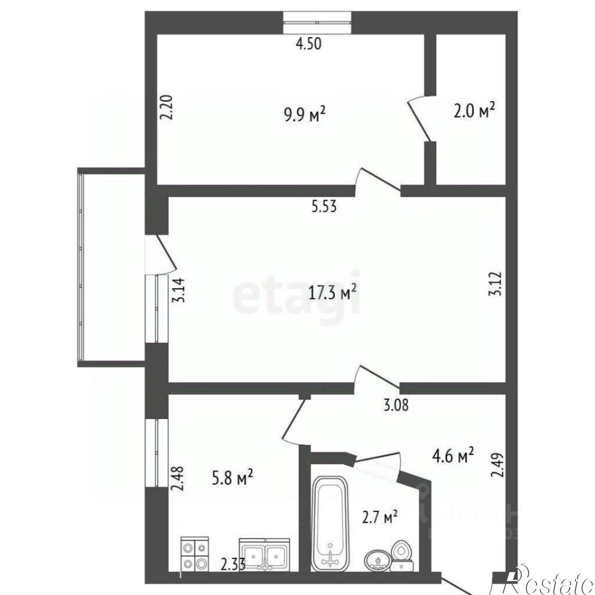 Купить квартиру за 6 350 000 рублей на Интернациональная улица, 118