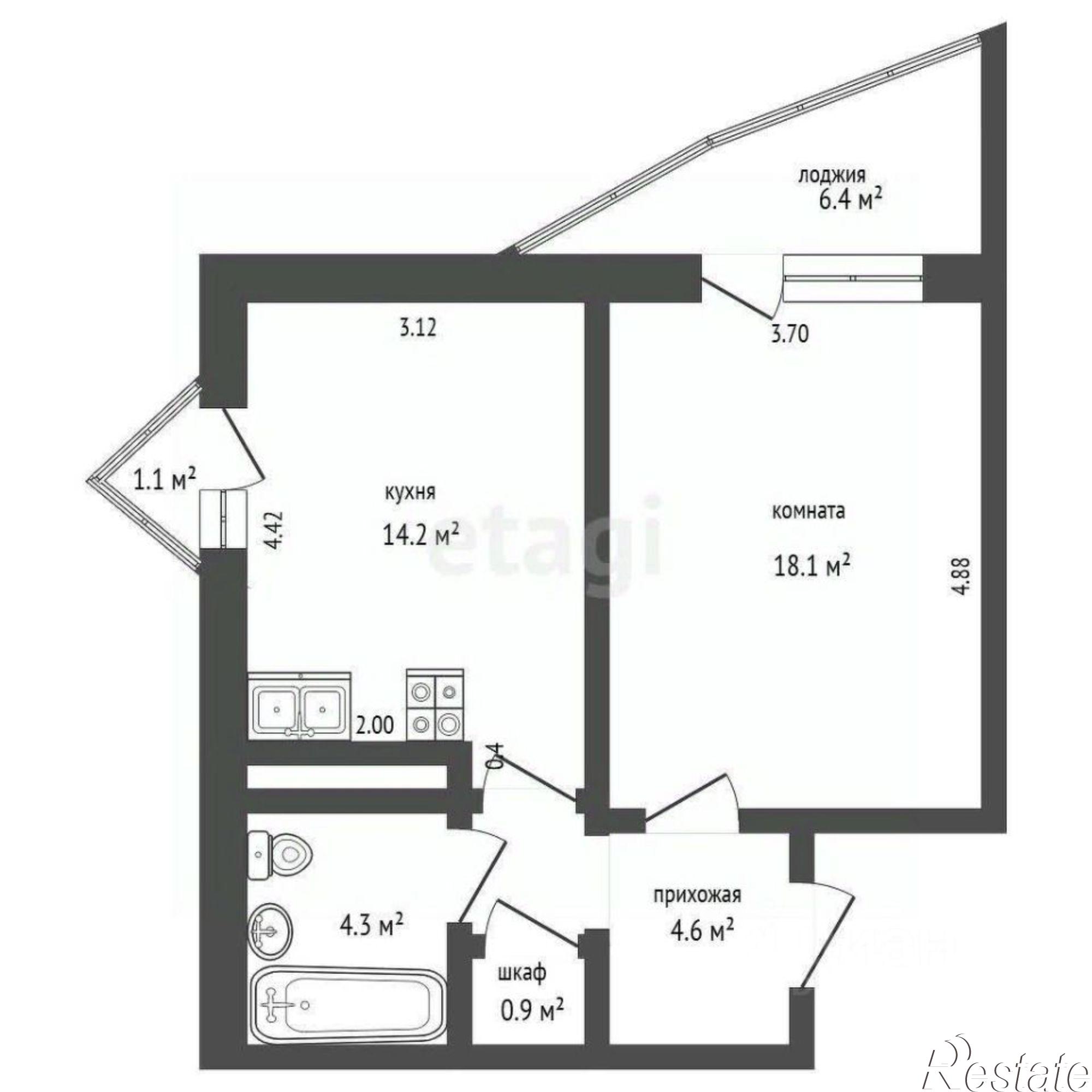 Купить квартиру за 10 500 000 рублей на улица Демышева, 99