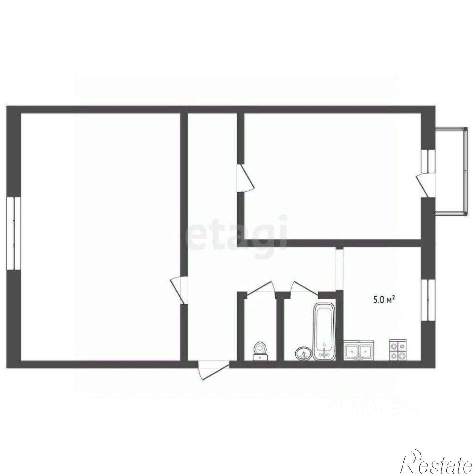 Купить квартиру за 7 100 000 рублей на улица Некрасова, 92