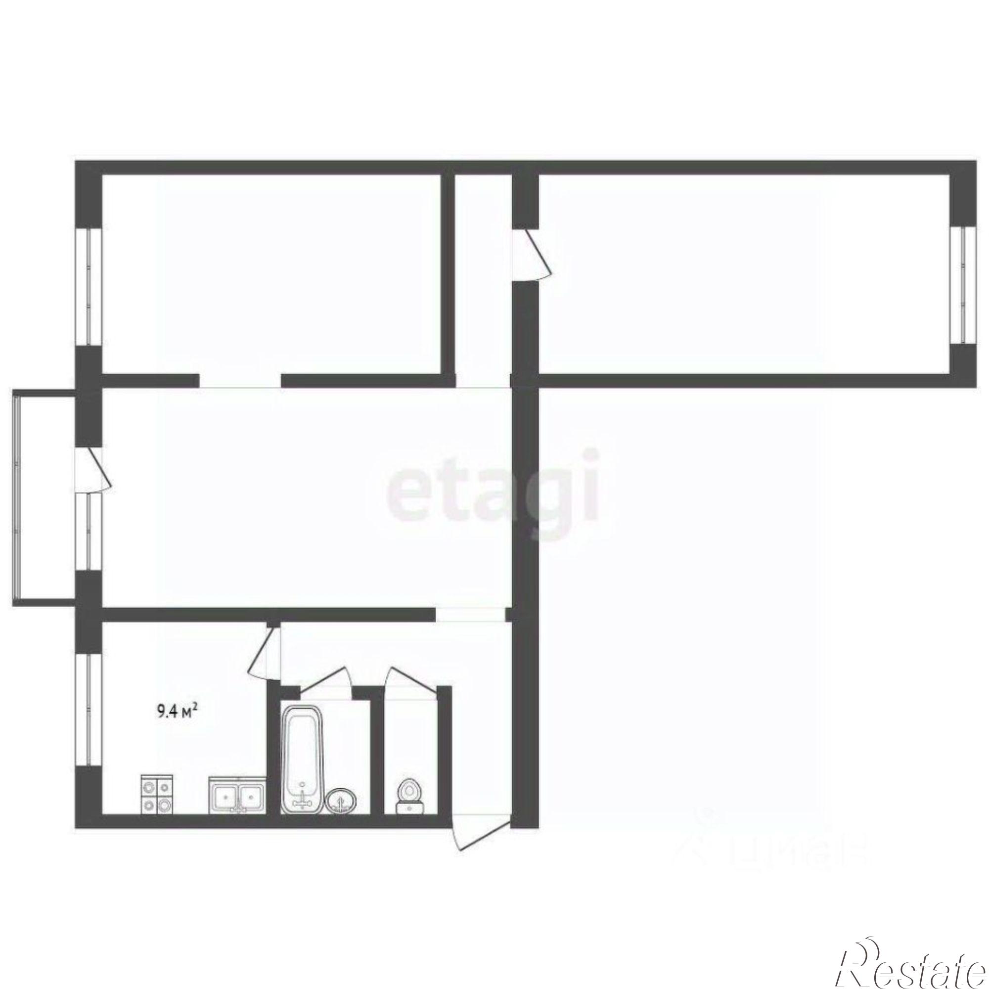 Купить квартиру за 8 500 000 рублей на улица 60-летия Октября, 22А