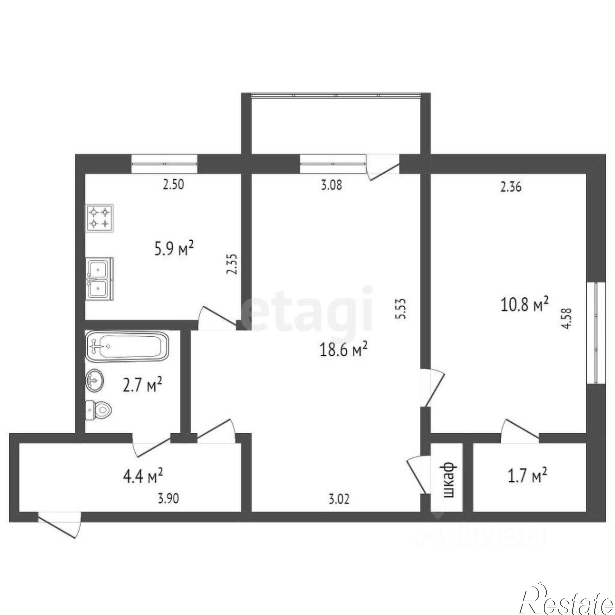 Купить квартиру за 8 200 000 рублей на проспект Ленина, 49