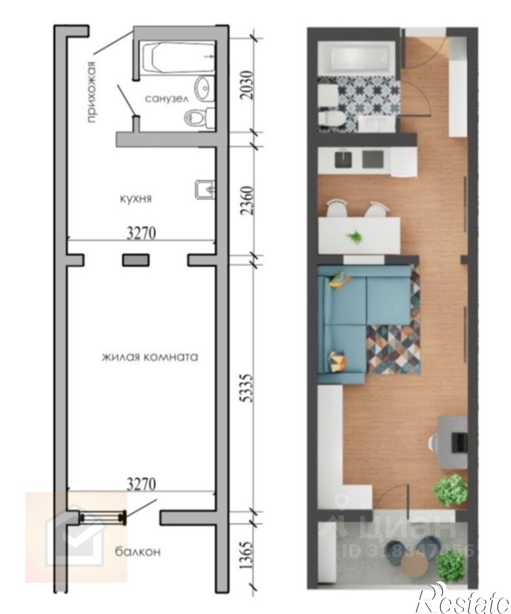 Купить квартиру за 3 989 700 рублей на проспект Победы, 93