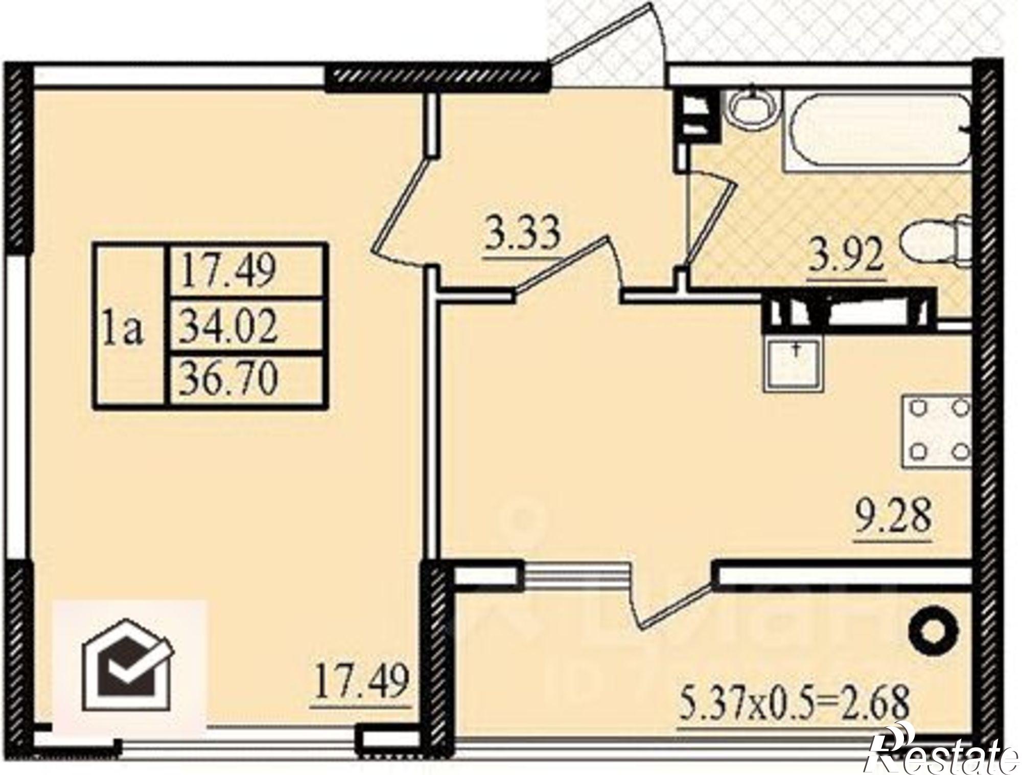 Купить квартиру за 5 109 900 рублей на ул Чапаева, 28