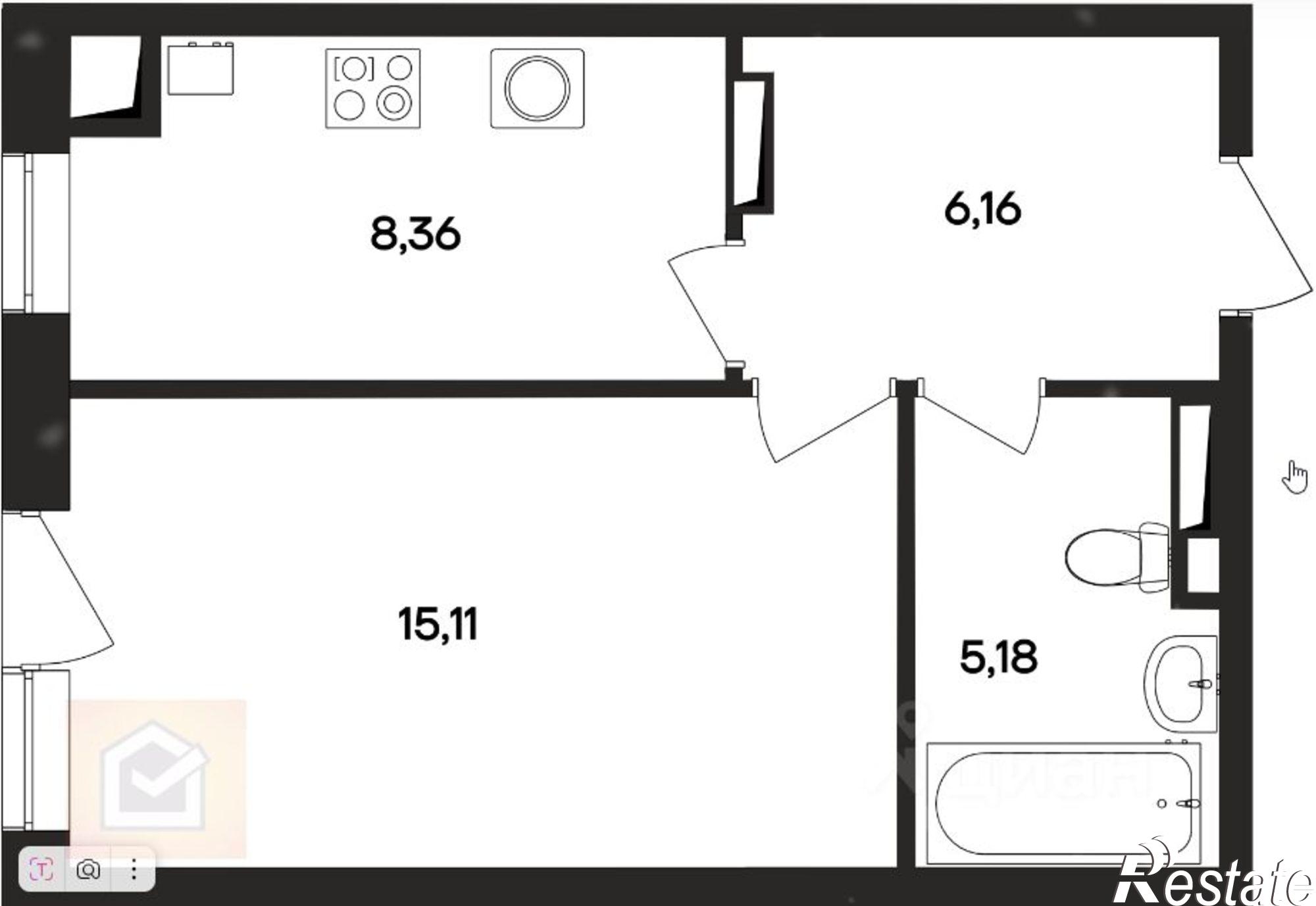 Купить квартиру за 6 613 900 рублей на ул Аллея Дружбы, 63