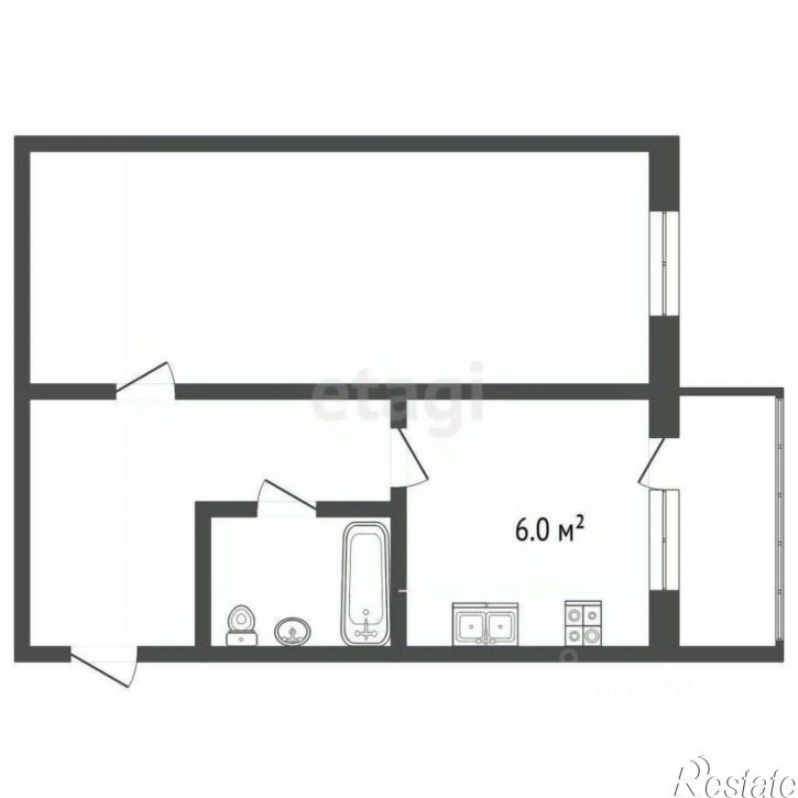 1-комн квартира городской округ Евпатория
