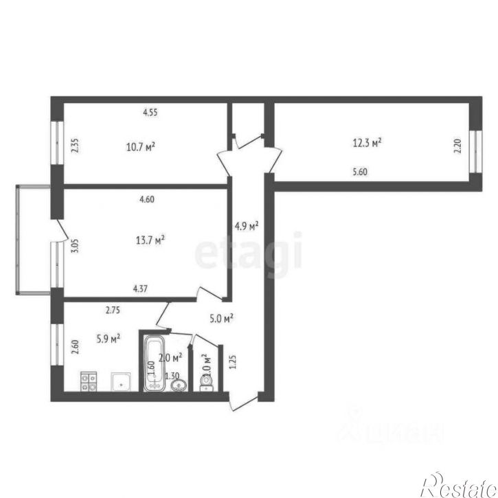 3-комн квартира пр-кт Победы, 38,  д. 38