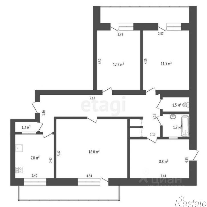 4-комн квартира ул Интернациональная, 118,  д. 118
