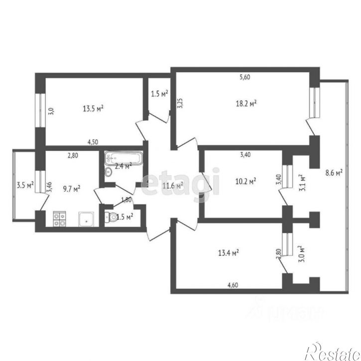 4-комн квартира ул Аллея Дружбы, 70,  д. 70
