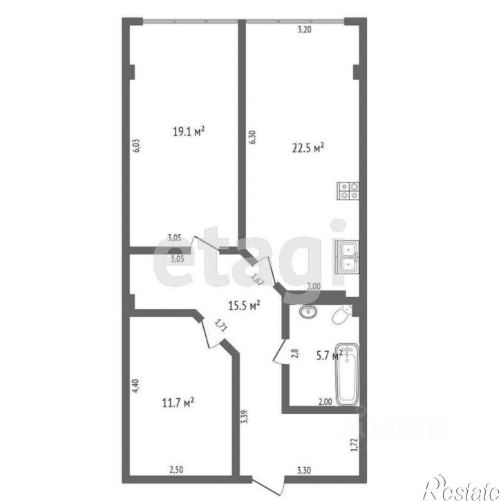 2-комн квартира ул Интернациональная, 118,  д. 118