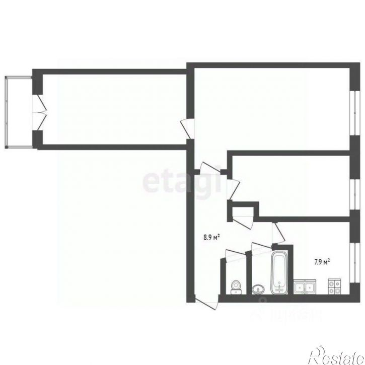 3-комн квартира ул им.9-го Мая, 76а,  д. 76а