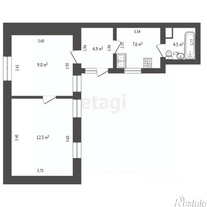 2-комн квартира улица Миллера, 25,  д. 25