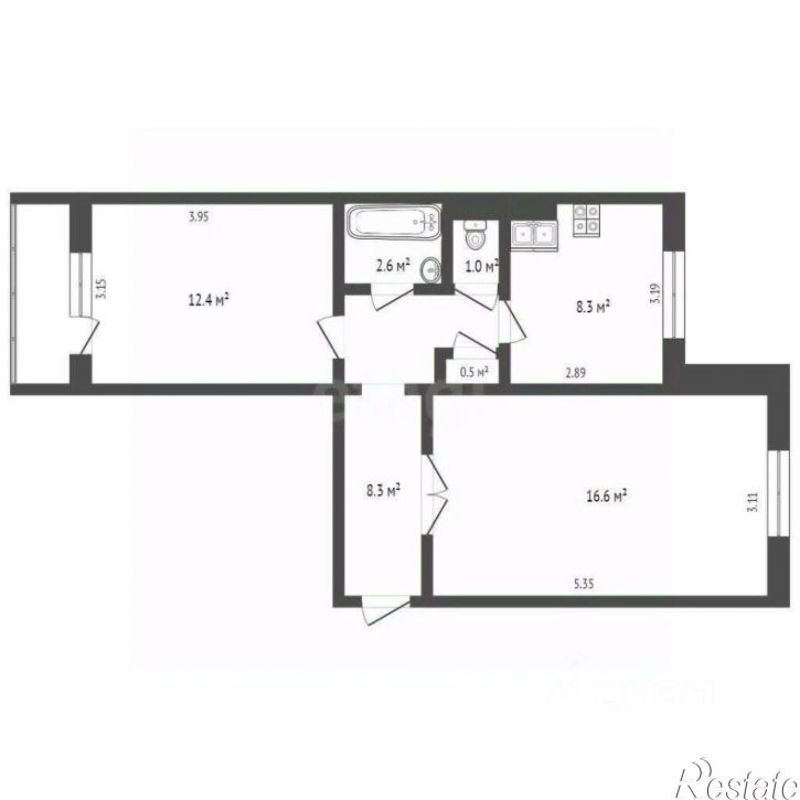 2-комн квартира улица Мичурина, 25,  д. 25