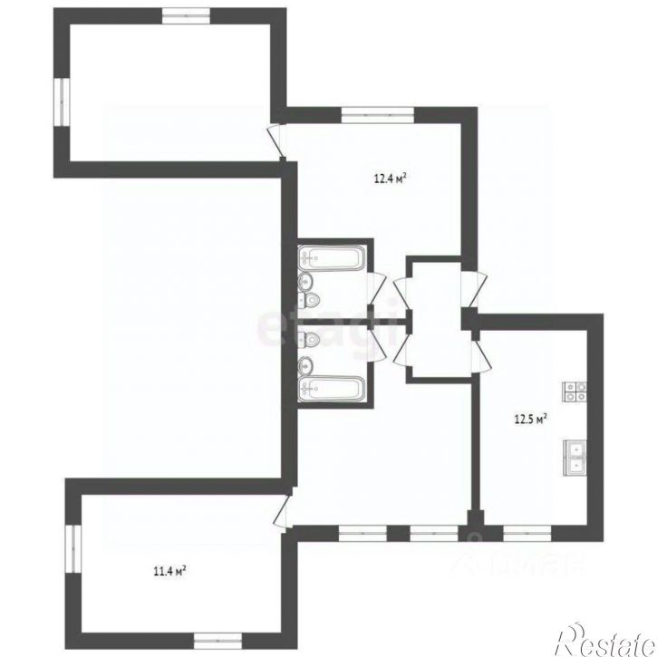 4-комн квартира улица Конституции, 19,  д. 19