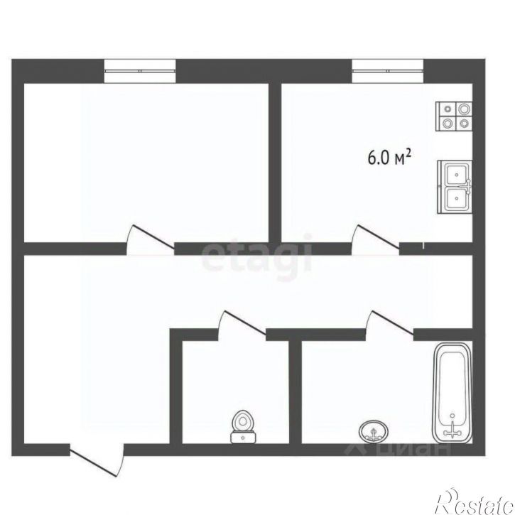 1-комн квартира пр-кт Мира, 3,  д. 3
