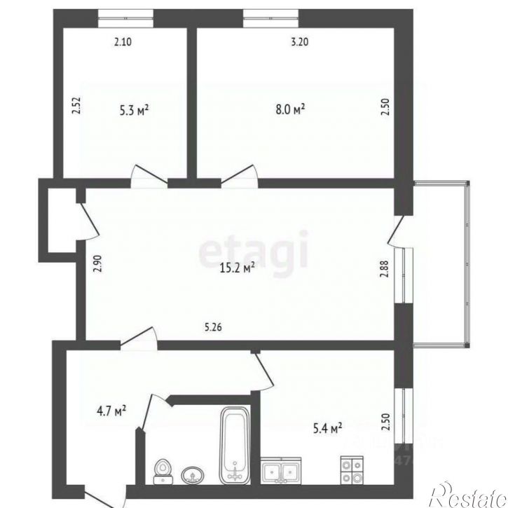 3-комн квартира ул им.9-го Мая, 38/3,  д. 38/3