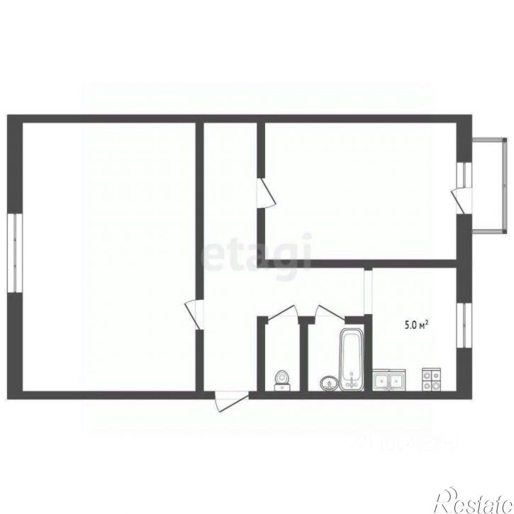 2-комн квартира улица Некрасова, 92,  д. 92