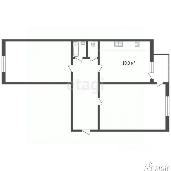 2-комн квартира улица 9-го Мая, 47Б,  д. 47Б