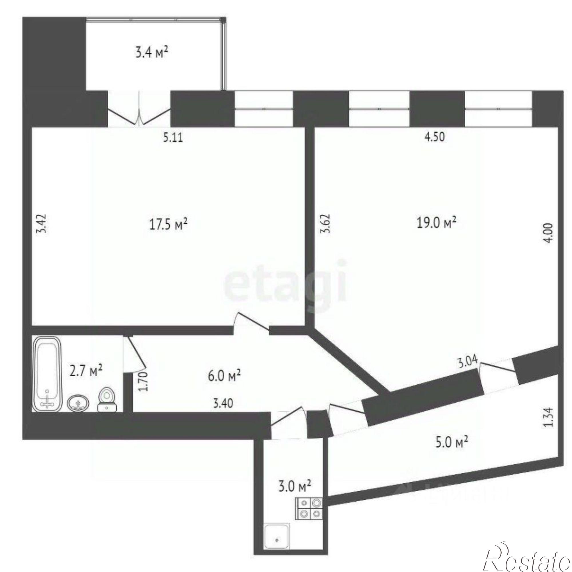 Купить квартиру за 25 500 000 рублей на улица Пушкина, 57