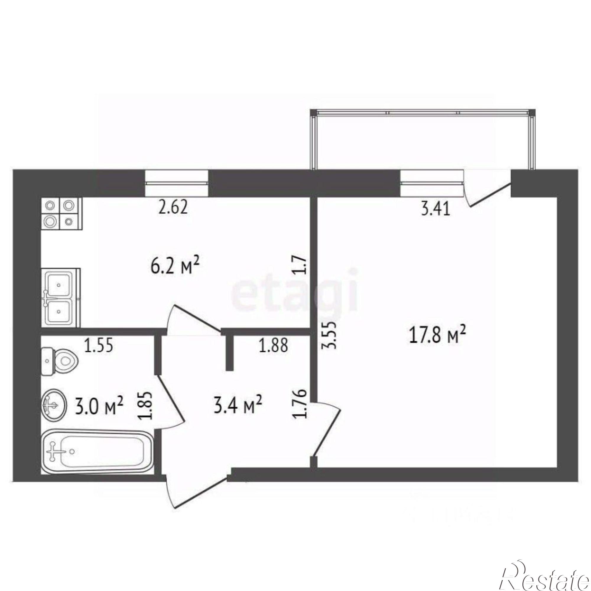 Купить квартиру за 5 449 000 рублей на ул им.9-го Мая, 76а