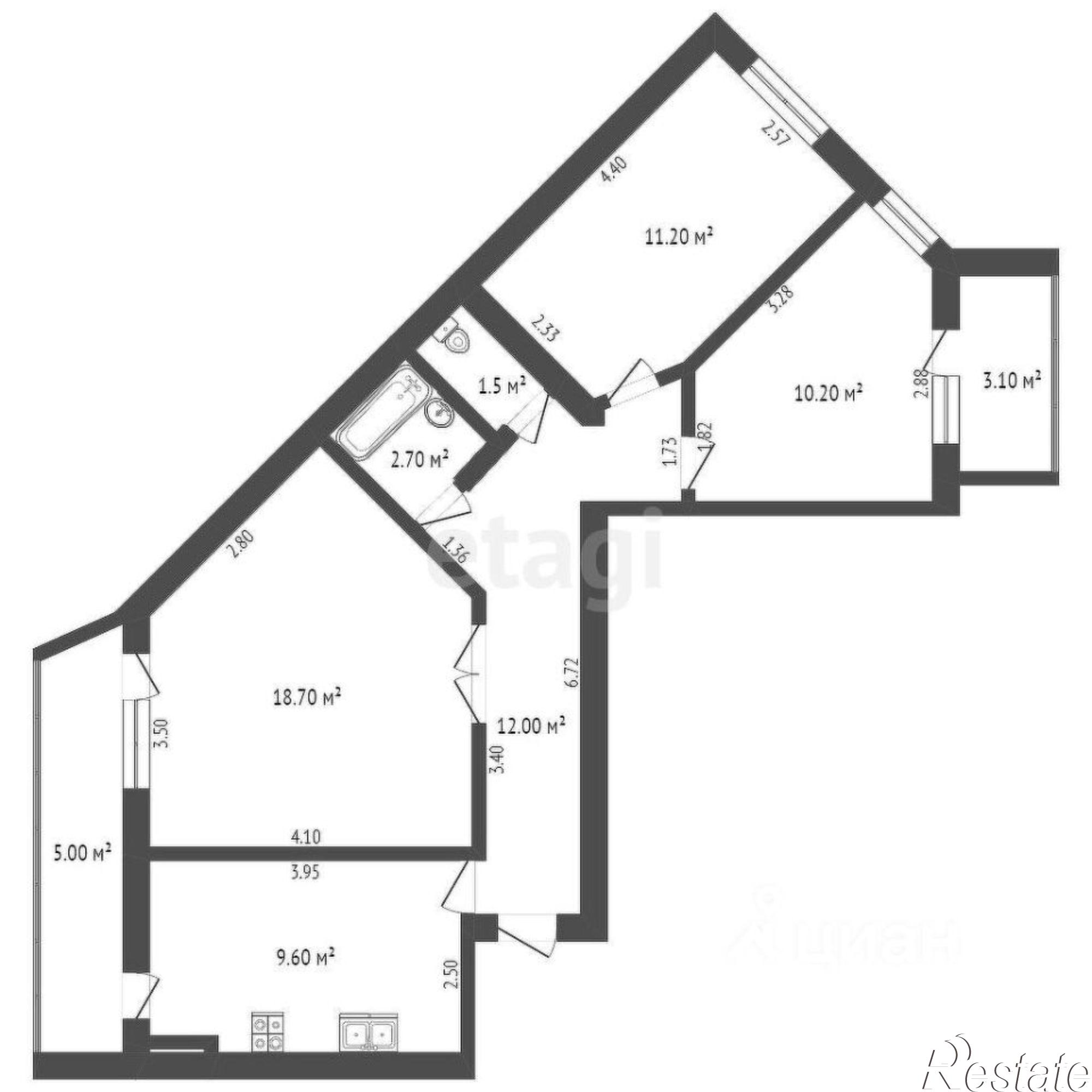 Купить квартиру за 8 000 000 рублей на проспект Победы, 38