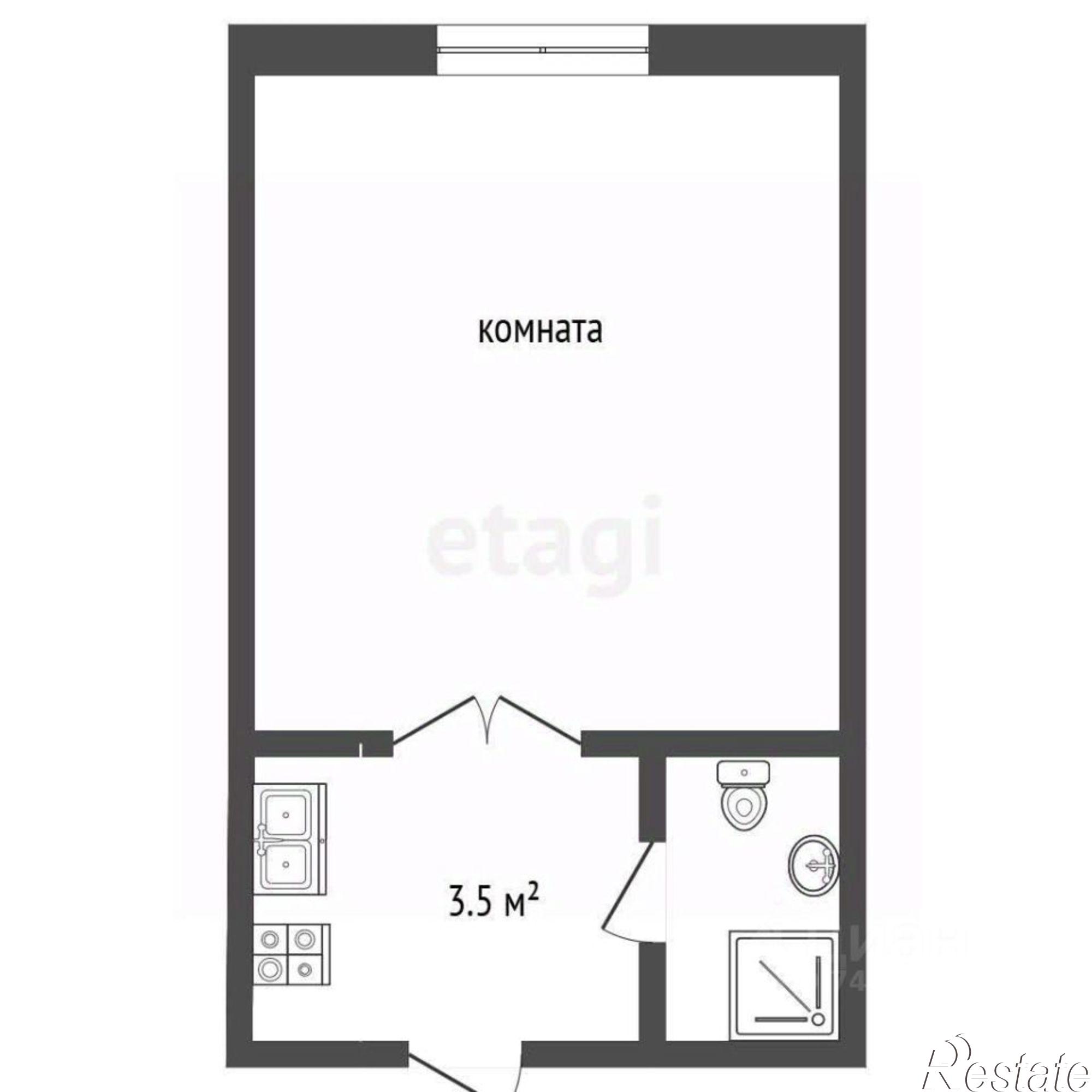 Купить квартиру за 4 800 000 рублей на Караимская улица, 60