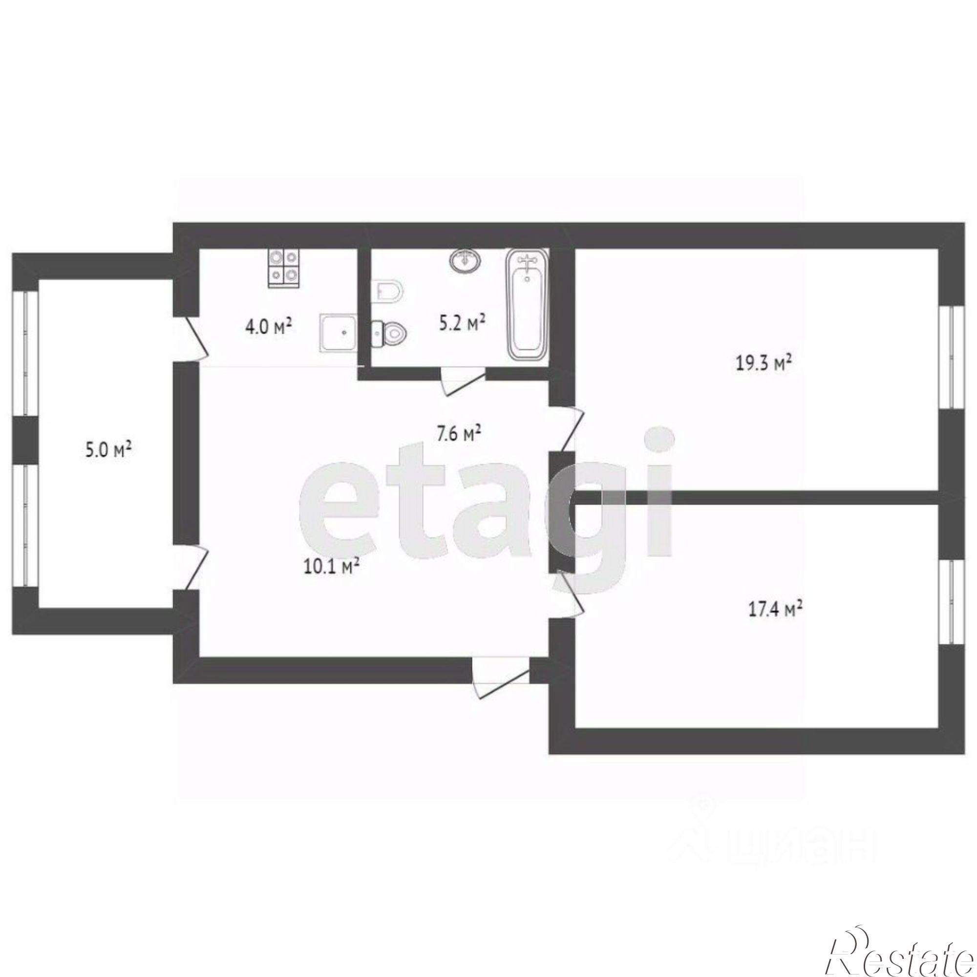Купить квартиру за 10 700 000 рублей на Санаторная улица, 10