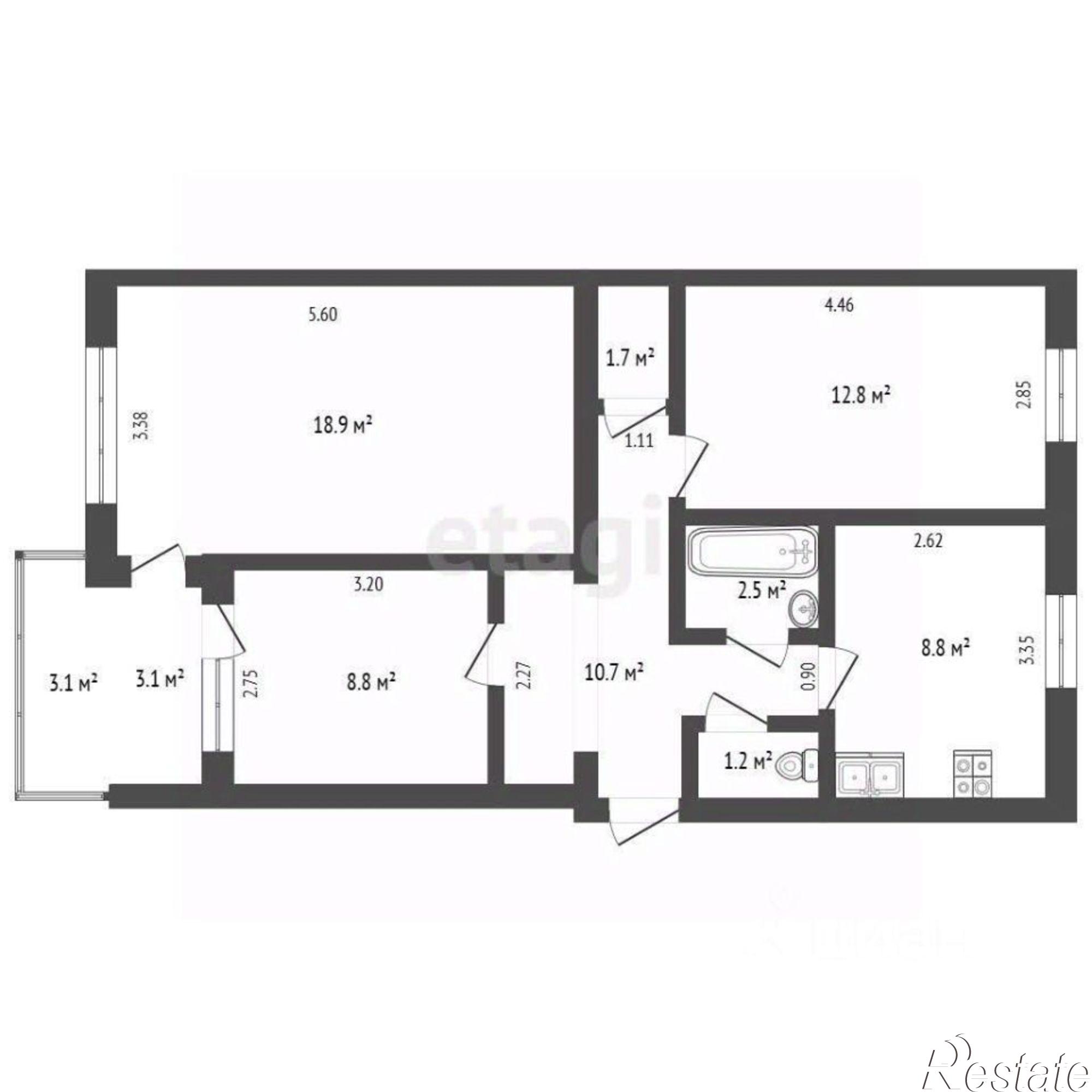 Купить квартиру за 14 500 000 рублей на пр-кт Победы, 89