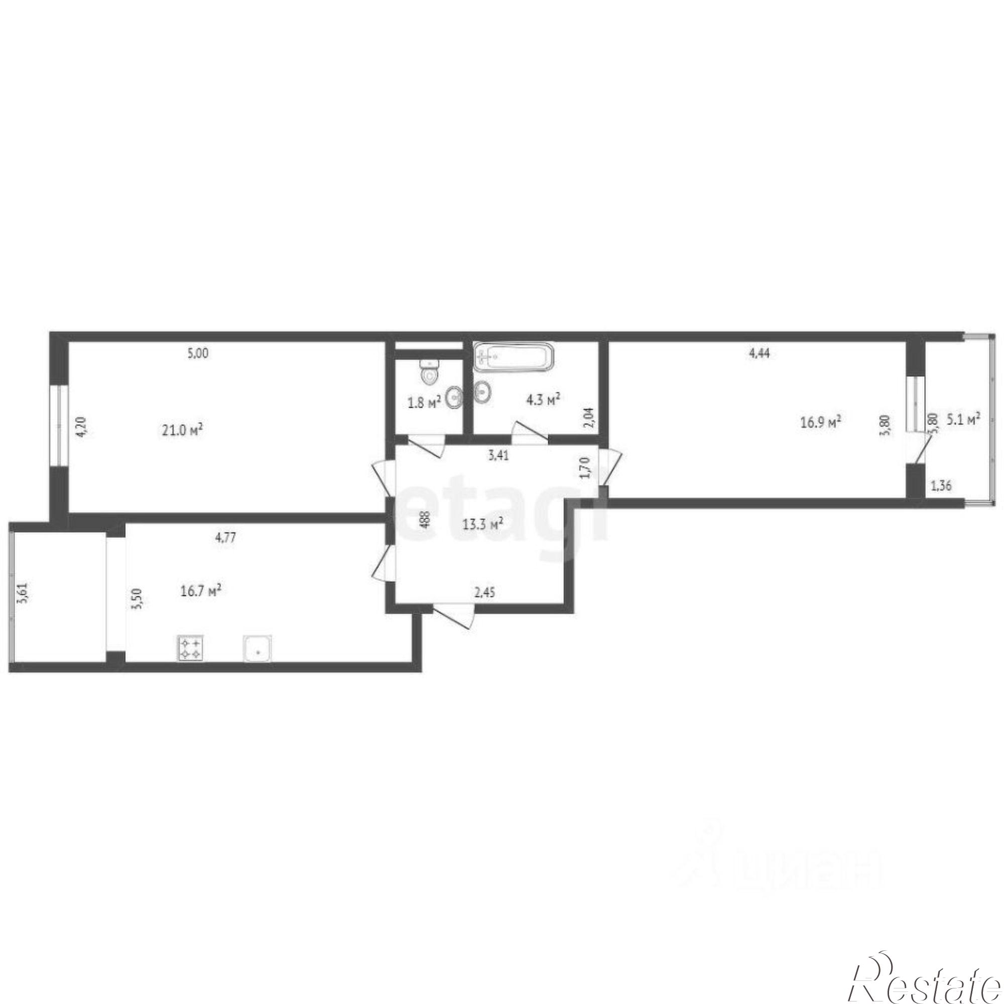 Купить квартиру за 14 700 000 рублей на пр-кт Победы, 38